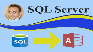 SQL server tutorial: Export data from SQL Server to MS Access database accdb