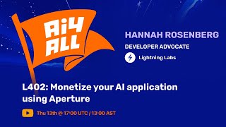 L402: Monetize your AI application using Aperture