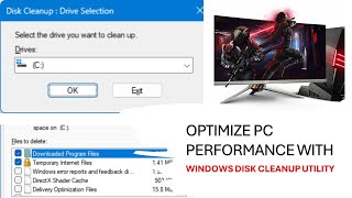 In this windows 7 tutorial video, we will cover, how to use system
tools disk cleanup utility delete temporary files. inbuilt system...