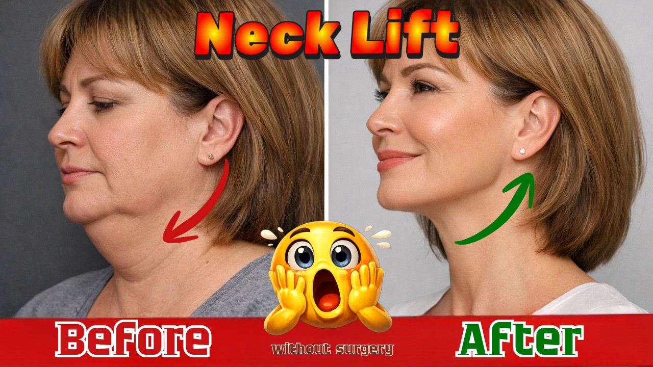 Natural Neck Lift Routine for Double Chin & a Longer Neck