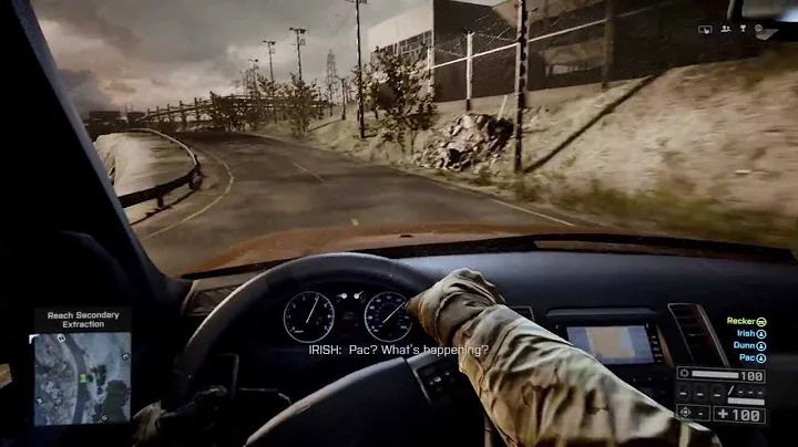 Battlefield 4 - Baku: Reach Secondary Extraction (Van) Helicopter Sequence, Inside / Outside Views