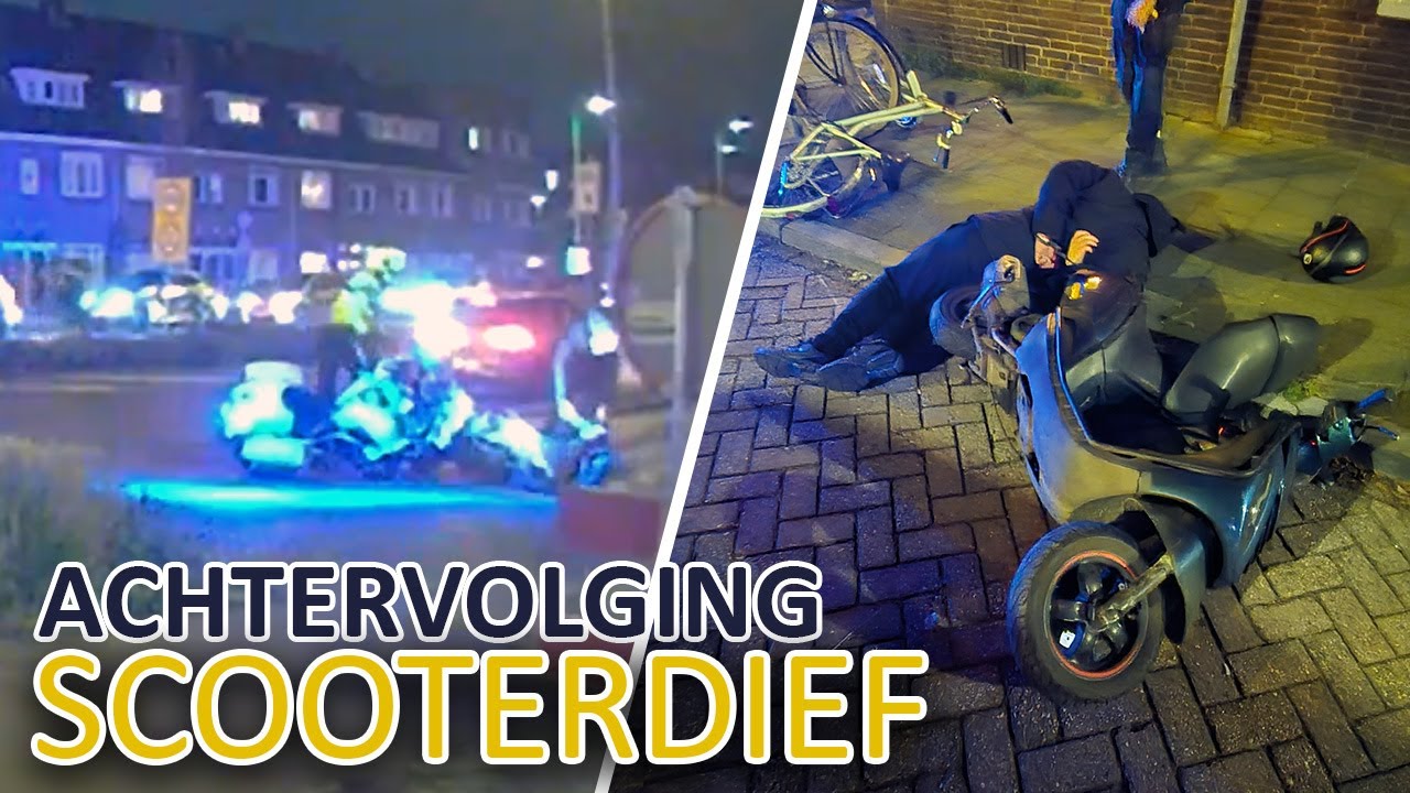 Politie | Achtervolging | Gestolen scooter/brommer | Extra video 10 jaar YouTube