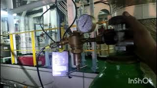 MAN B&W 6S60ME-C8.2 Main Engine Accumulator Nitrogen Charging Procedure.