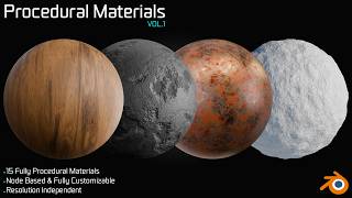 Blender Procedural Material Library | Vol.01