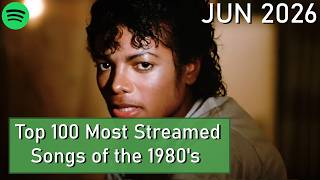 Top 100 Most Streamed Songs of the 1980's