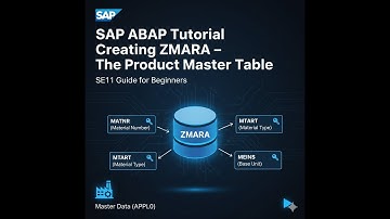 SAP ABAP Tutorial: Creating a Product Master Table (ZMARA) in SE11