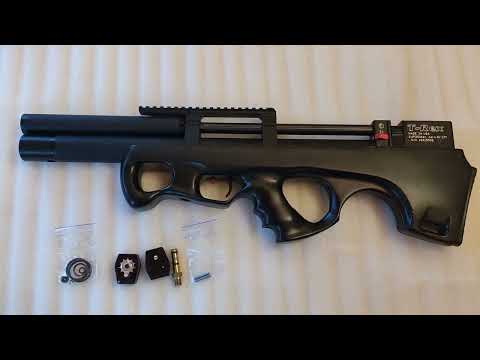 Пневматическая винтовка РСР T-rex Compact Plus (удлиненный коротыш ) 4.5 папа, видео 1