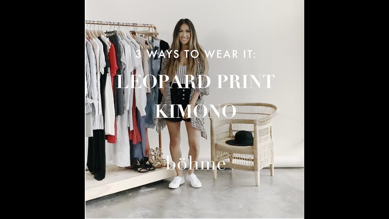3 Ways to Wear it: Leopard Print Kimono
