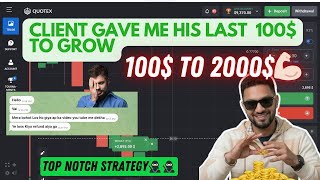 20X Return? Growing $100 to $2,000 on Quotex | LIVE Account Management