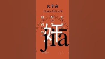 Learn Chinese Words 93 - Chinese characters with radical mouth (女）#shorts #chinesewords