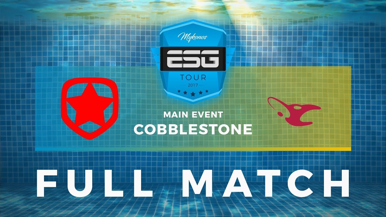 Gambit vs mousesports - Cobblestone (Map 1) - ESG Tour Mykonos 2017 Main Event