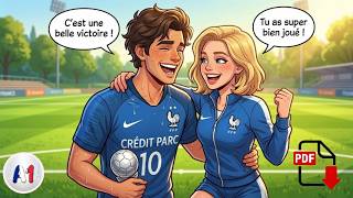 👟 Playing Football in France! Learn Casual French Daily Phrases (A1-A2) screenshot 2