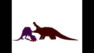 Dinosaur Battle - Aucasaurus vs Sarcosuchus