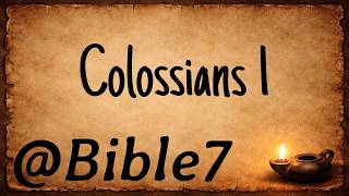 Bible | (ESV) Colossians 1 - Greeting | @Bible7