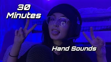ASMR | 30 Minutes of Hand Sounds ( NO TALKING ) | Background ASMR for Studying