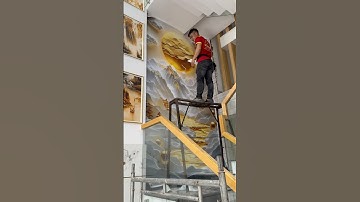 Tranh Dán Tường Cầu Thang Và Phòng Khách