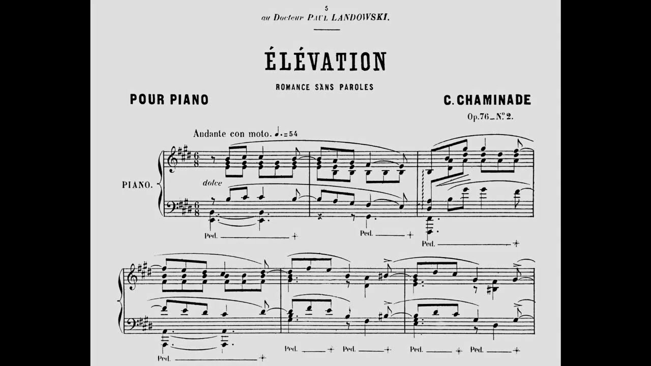 Cécile Chaminade - 6 Romances sans paroles, Op. 76 (1893)