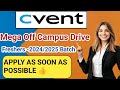 Cvent is hiring for Management Trainee, Associate Product Consultant | Apply Now!