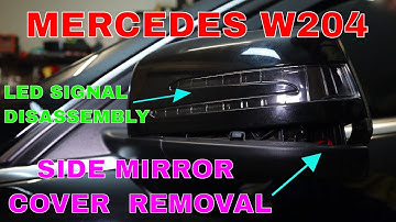 Mercedes W204 zijspiegelkap + led-indicator hoe te verwijderen en opnieuw te installeren