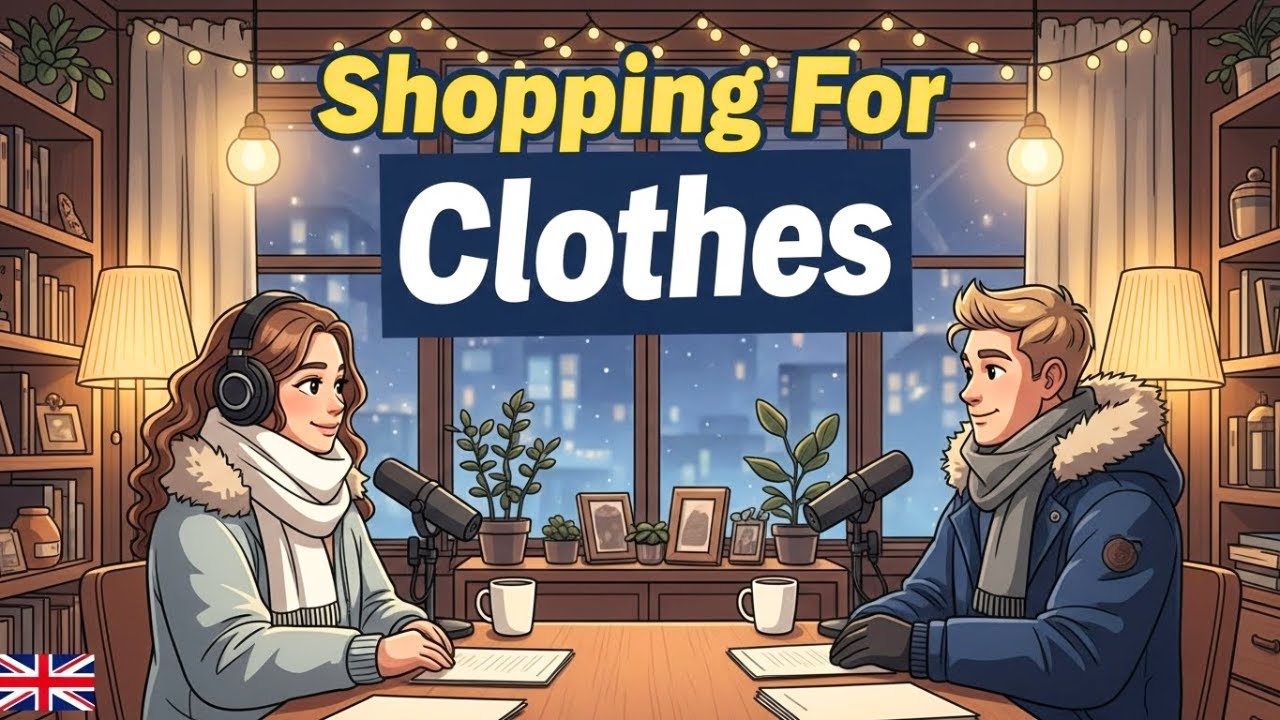 How To Talk About Shoping For Clothes | English Conversation Practice Podcast