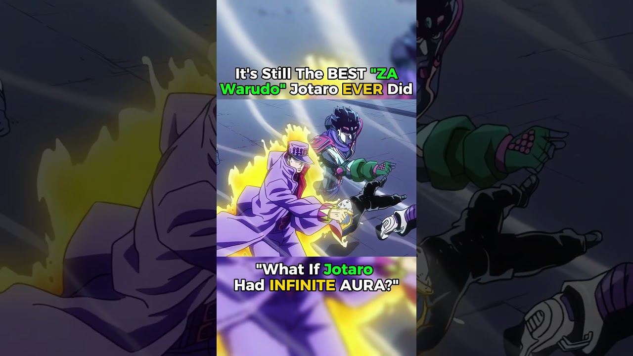 Jotaro's Most Powerful ZA Warudo Ever!