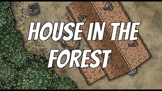 Creating Battle Map - House in the Forest [Inkarnate] (Timelapse) - Simius Ludens