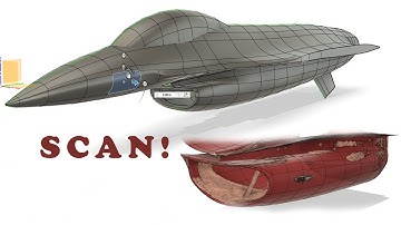 I scanned a real F16 with a scanner you own!  How good is it in fusion 360?  #fusion360 #rcjet