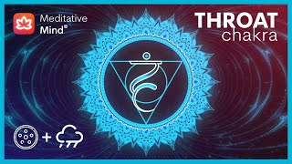 Throat Chakra Healing Music + Rain 🌧️ | Hang Drum Vibes | Dissolve Subconscious Fears,Ultra Positive