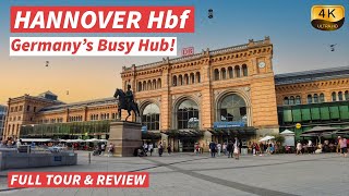 【4K】Virtual Tour of Hannover Hauptbahnhof: Inside & Outside Walkthrough - With Captions【CC】