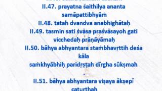 Yoga Sutra  Chanting Tutorial Sadhana Pada--Srivatsa Ramaswami screenshot 4