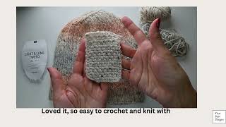 Yarn Review - Warm Weather Yarn - Light and Long tweed rico design