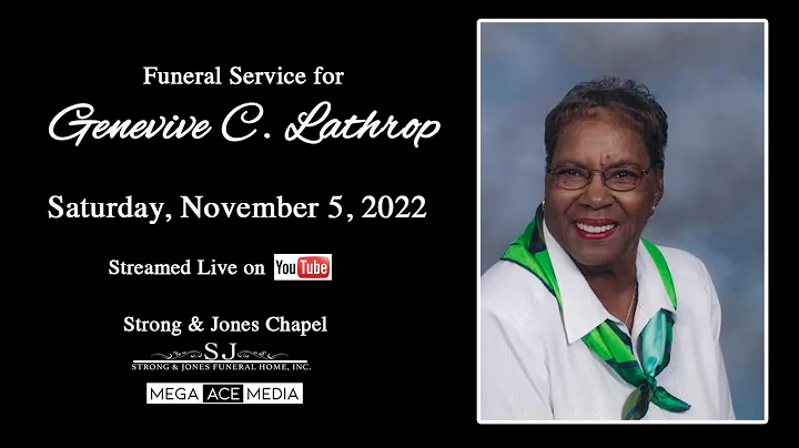 Memorial Service for Genevive Lathrop