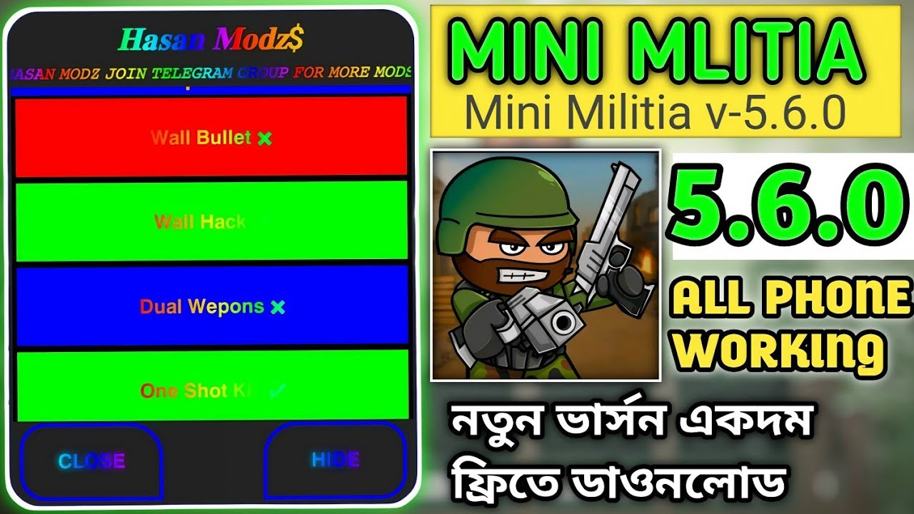 🔥 Mini Militia Mod Menu 2025 | Unlimited Health & Ammo 💥 Pro Tricks & Hidden Hacks Revealed!😱ফ্রিতে 