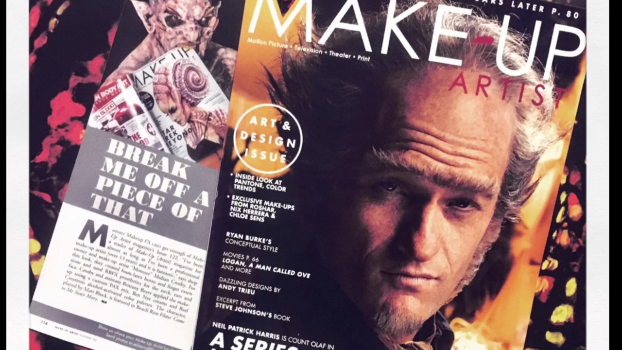 Monster Makeup FX Migrations Update | Monster Makeup FX in La La Land and Make-up Artist Magazine