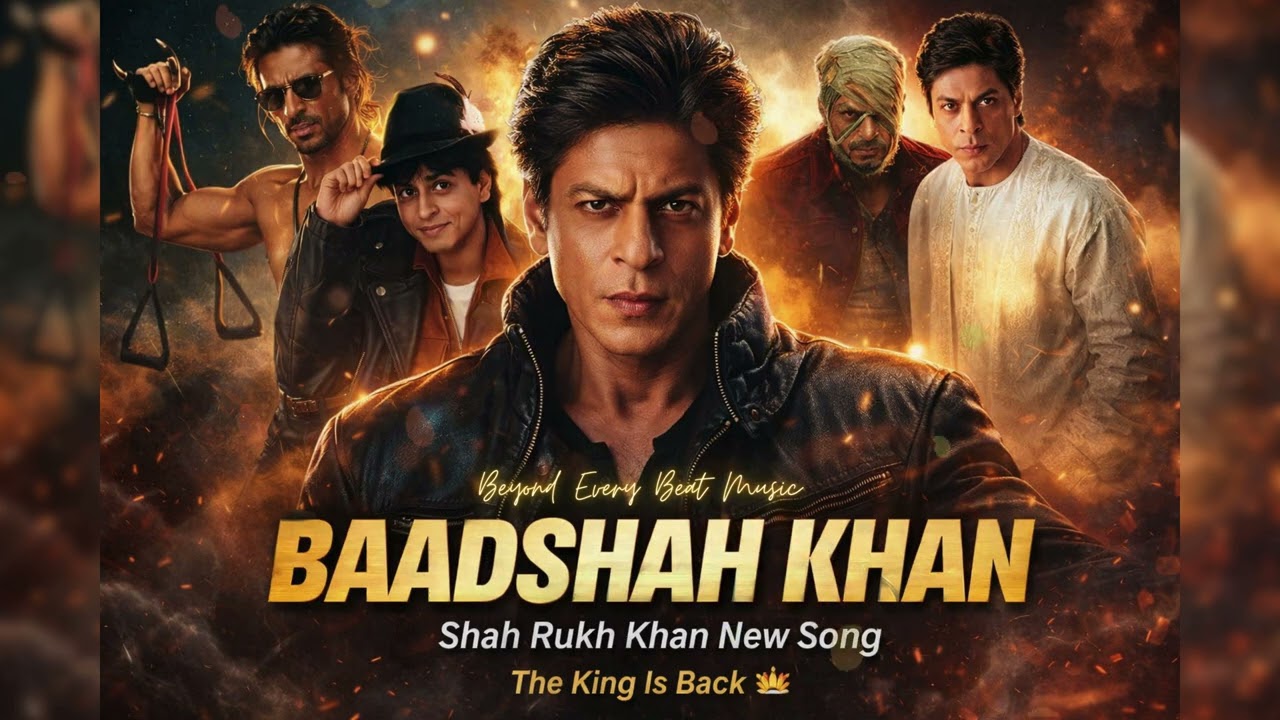BAADSHAH KHAN 🔥 | The King Is Back 👑 | Tribute Song to Shah Rukh Khan | For Every SRK Fan ❤️