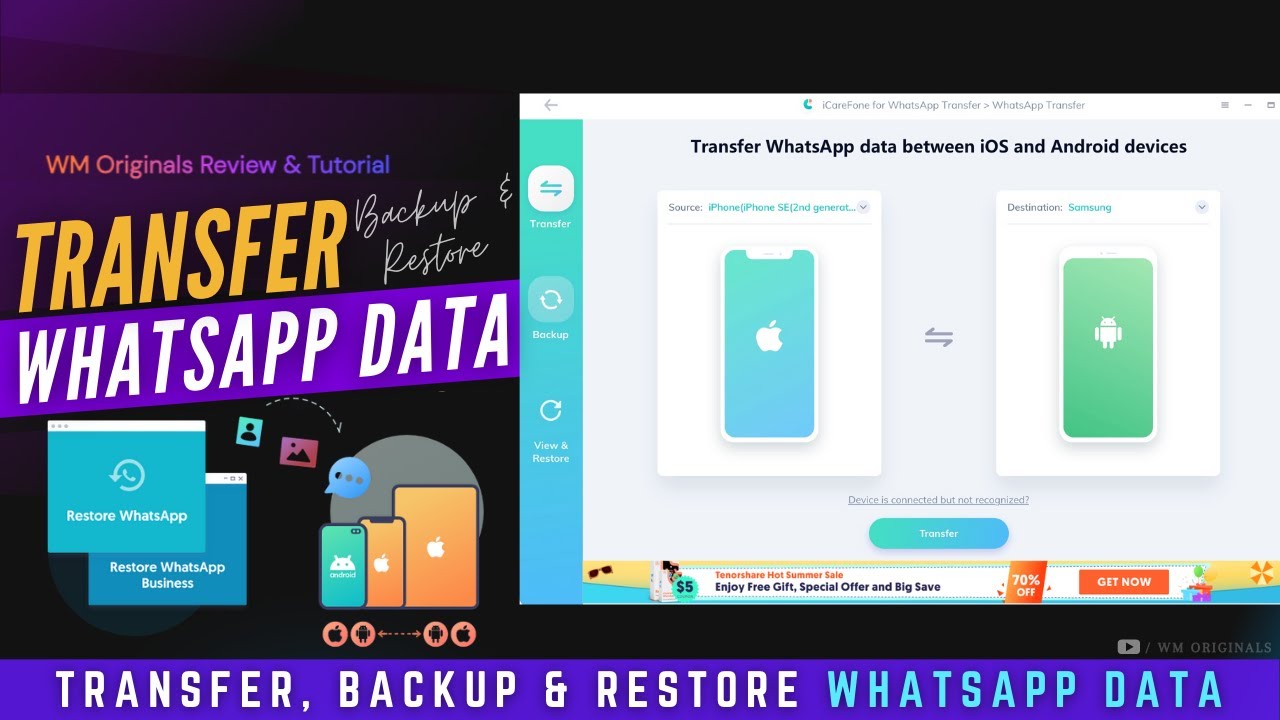 How to Transfer Whatsapp Messages from Android to iPhone | WhatsApp ...