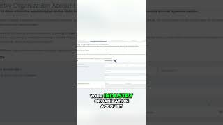 Set Up Your Industry Organization Account: Admin Setup Guide #shorts