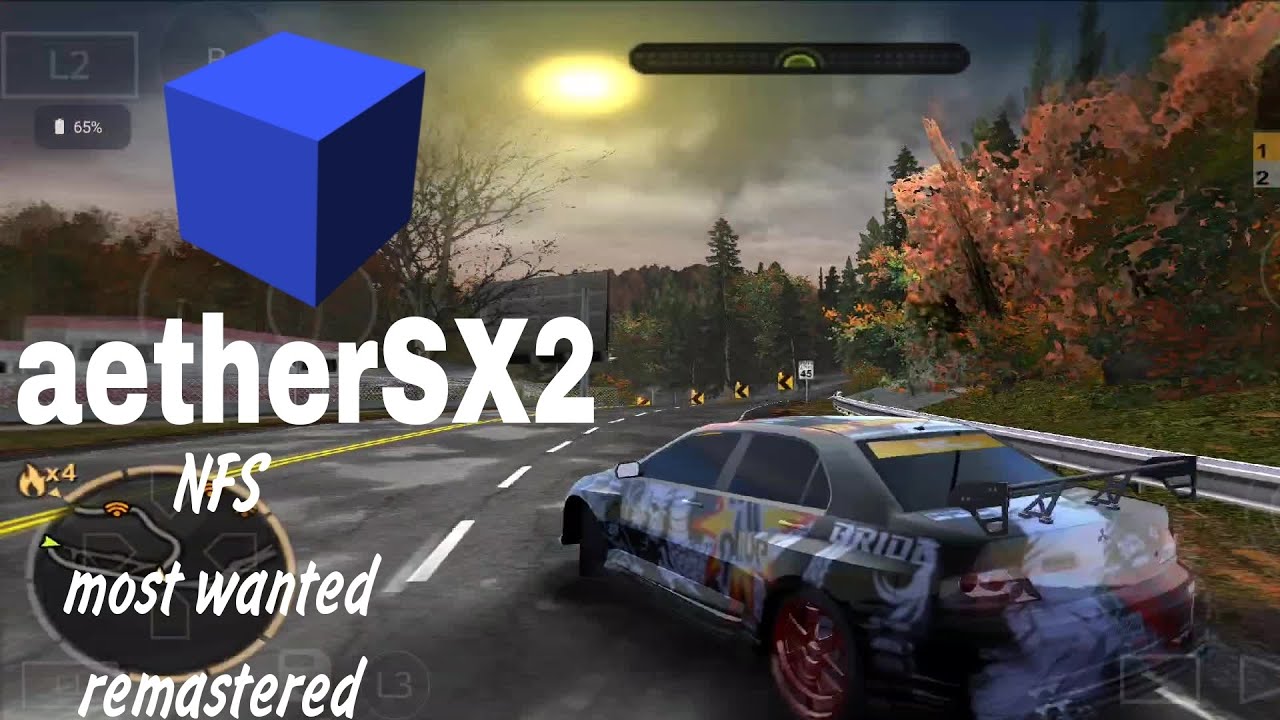 AetherSX2: Need For Speed Most Wanted at 3X res on my S22+. Runs