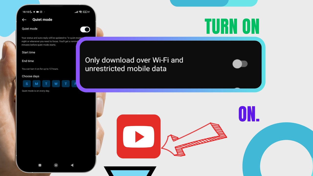 Turn On Only Download Over WiFi And Unrestricted Mobile Data On YouTube. |Technologyglance