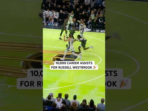 Russell Westbrook gets 10,000 & 10,001 career assists 🙌