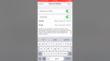 How to use out of office in MaaS360