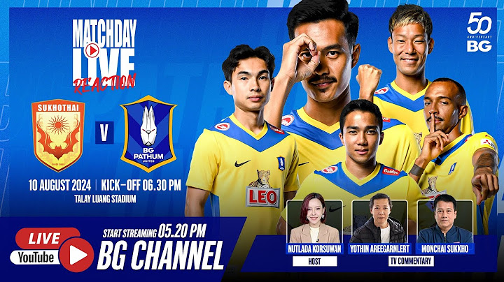 MATCHDAY LIVE REACTION : SUKHOTHAI vs BG PATHUM UNITED | THAI LEAGUE 1 2024/25 (MW01)