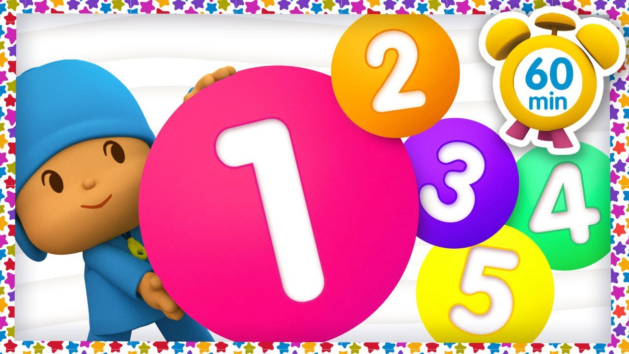🔢  POCOYO TÜRK - Sayıları öğreniyorum [ 60 dakika ] Çocuklar için ÇIZGI FILMLER