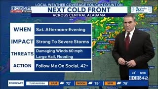 Strong to Severe Storms on Saturday, More Storms next Week - CBS42 News @ 10pm