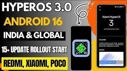 HyperOS 3.0 & Android 16 India & Global 15+ Update 1st Batch Rollout Start & India Upcoming Update
