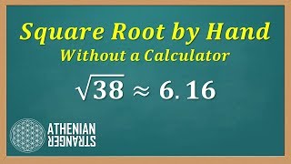 Find Square Root by Hand without Calculator