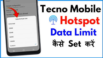 Tecno Mobile Me Hotspot Limit Kaise Kare | Hotspot Data Limit Setting Tecno