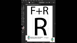 Create logo in adobe illustrator easily #shorts