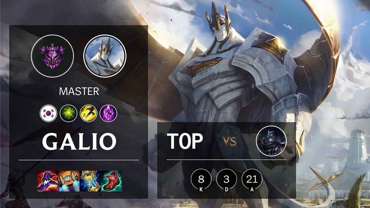 Galio Top vs Shen - KR Master Patch 10.24