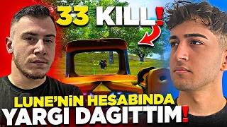 LUNE'NİN HESABINDA YARGI DAĞITTIM! 33 KILL! PUBG Mobile